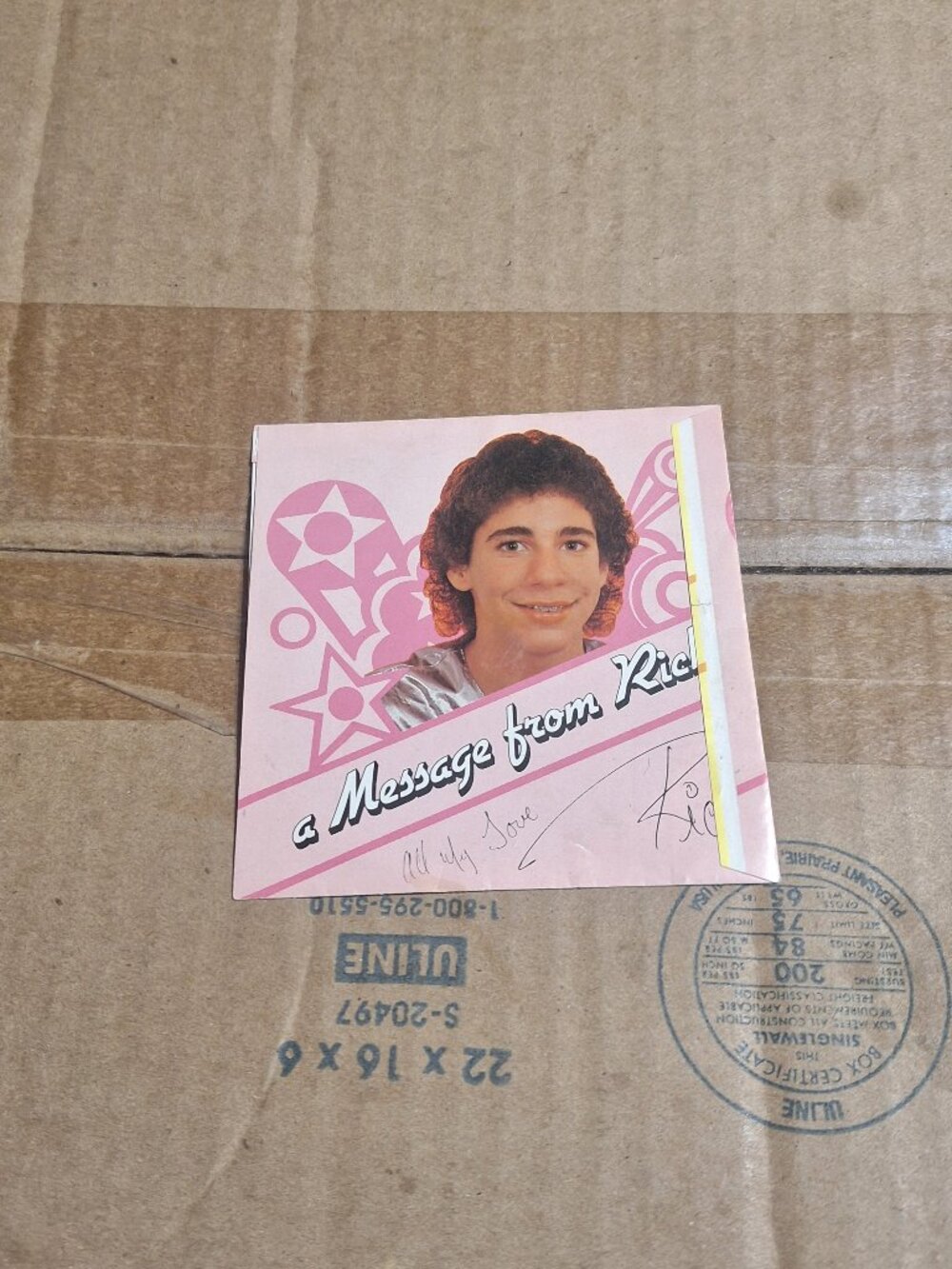 menudo ricky melendex menudo 4" flexi disc record
